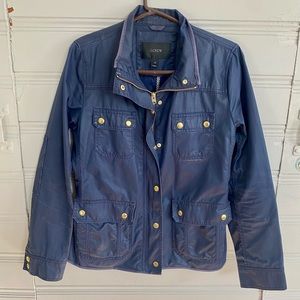J.Crew Navy Waxed Jacket